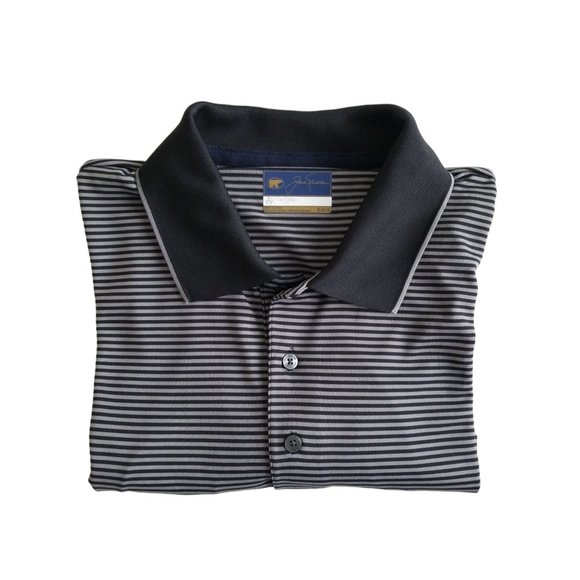 Jack Nicklaus Men’s XL Stay Dri Striped Performance Golf Polo - Picture 1 of 9